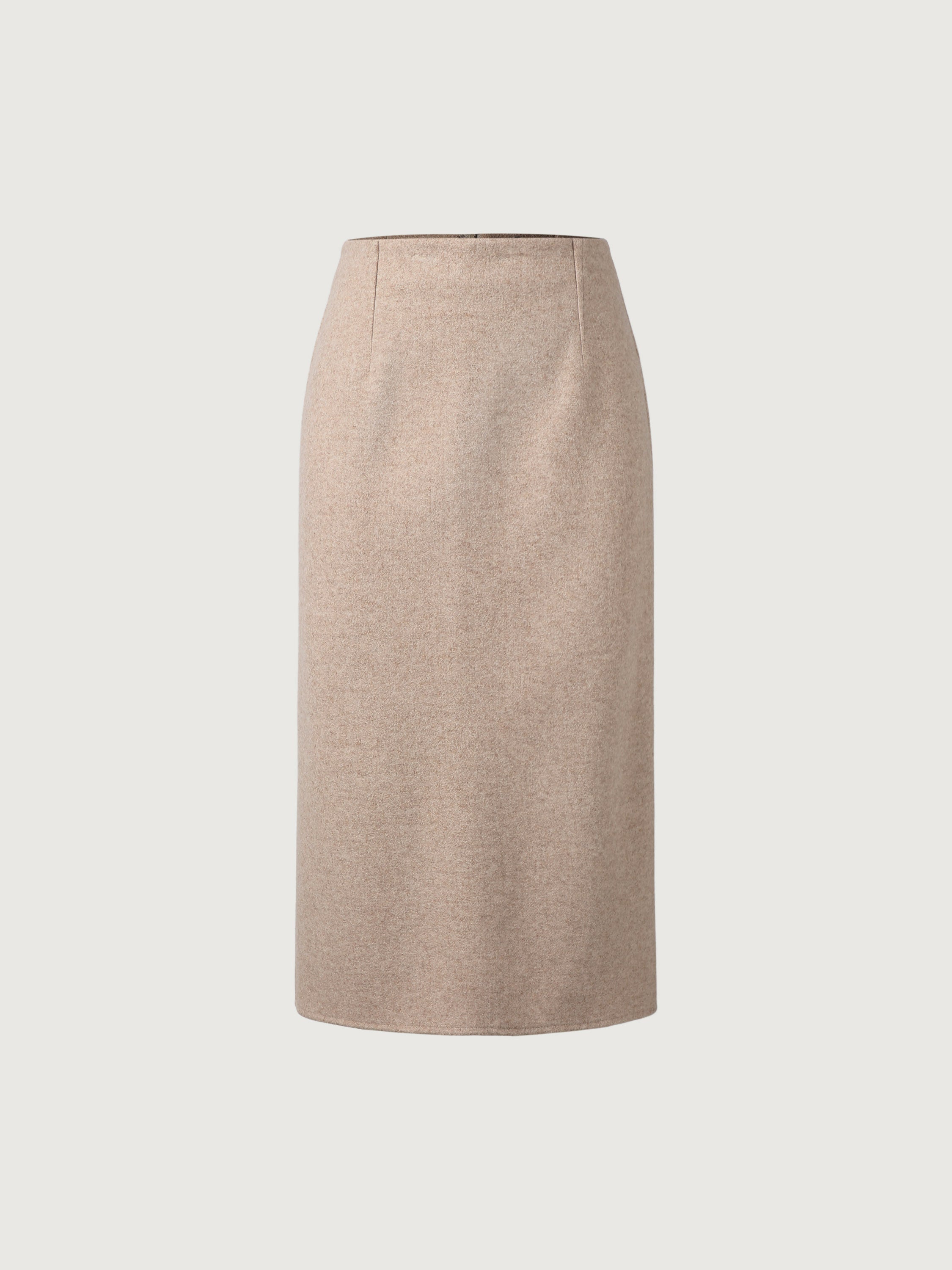 Ogl Wool-Like A-Line Midi Skirt