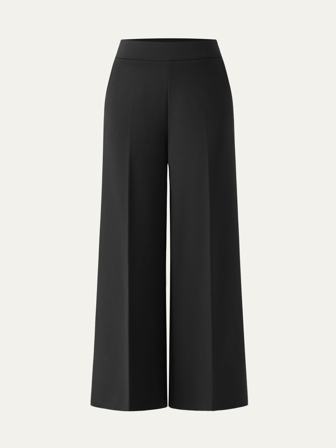 High Rise Wide Leg Trouser with Pockets Black XS