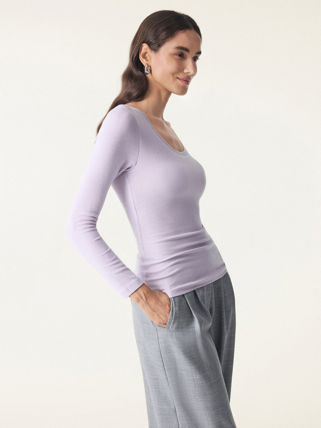 Round Neck Long Sleeve Brami