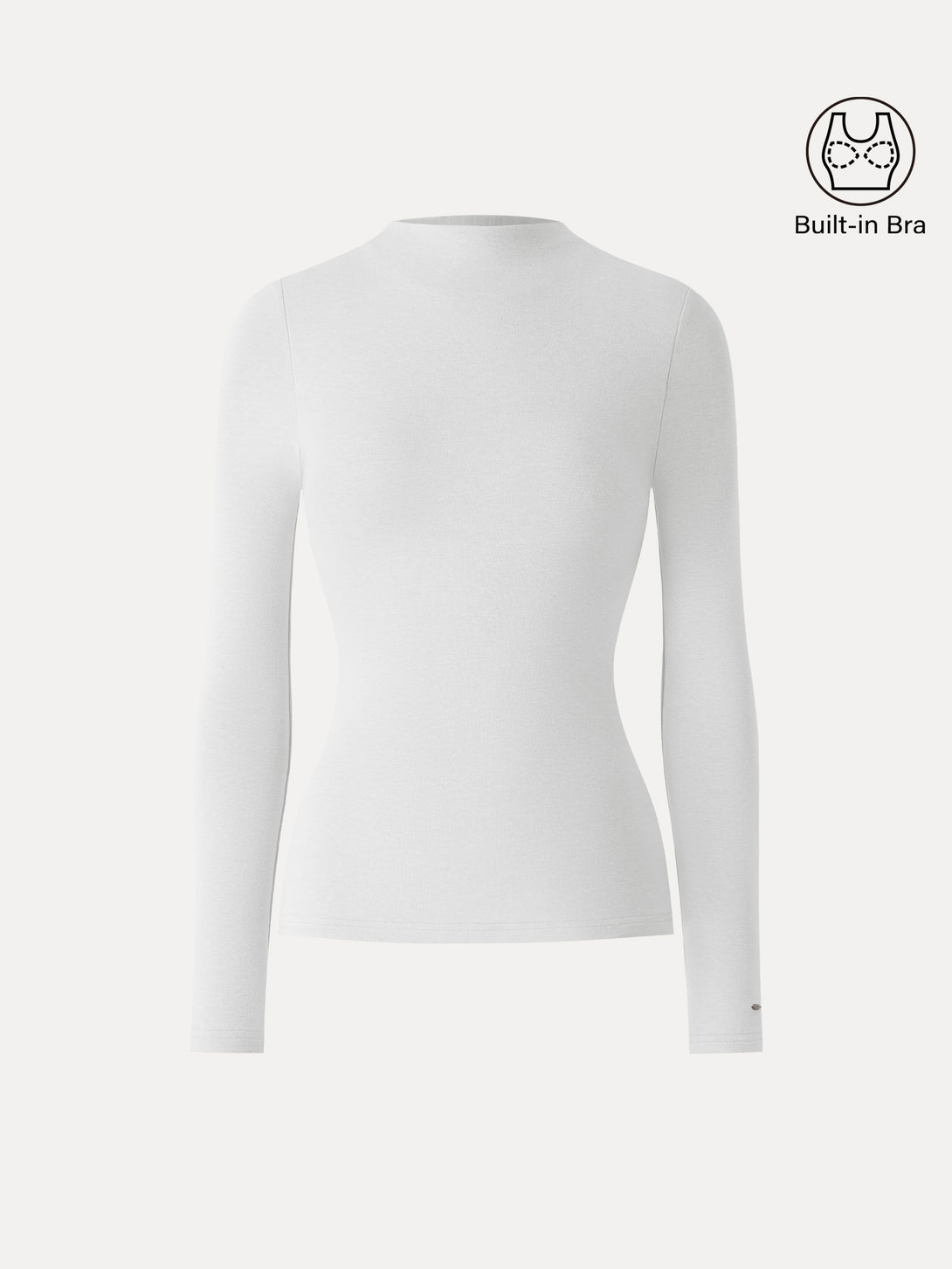 ProWarm Mockneck Long Sleeve Brami White XS
