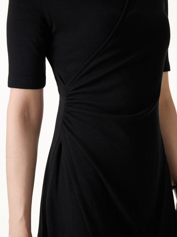 OGLmove Surplice Ruched Fit-and-Flare Mini Dress