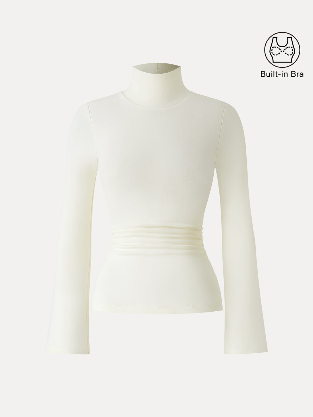 ProWarm Turtleneck Ruched Bell Sleeve Brami