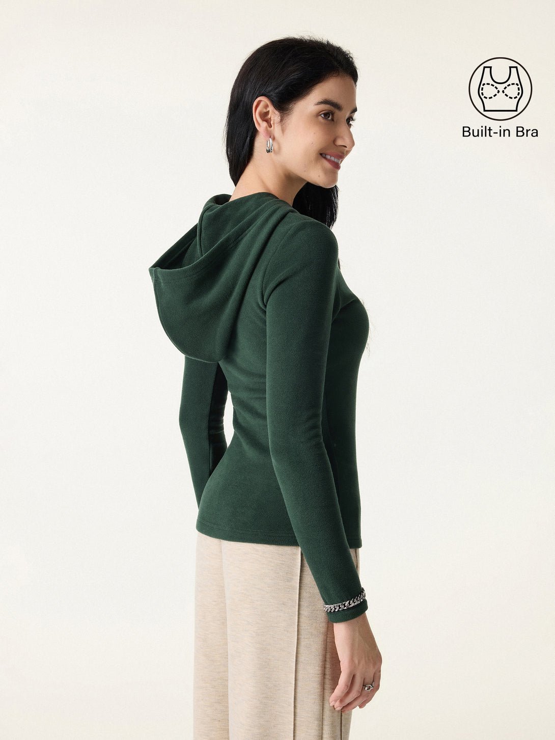 MaxWarm Slim Fitted Pullover Hoodie Brami