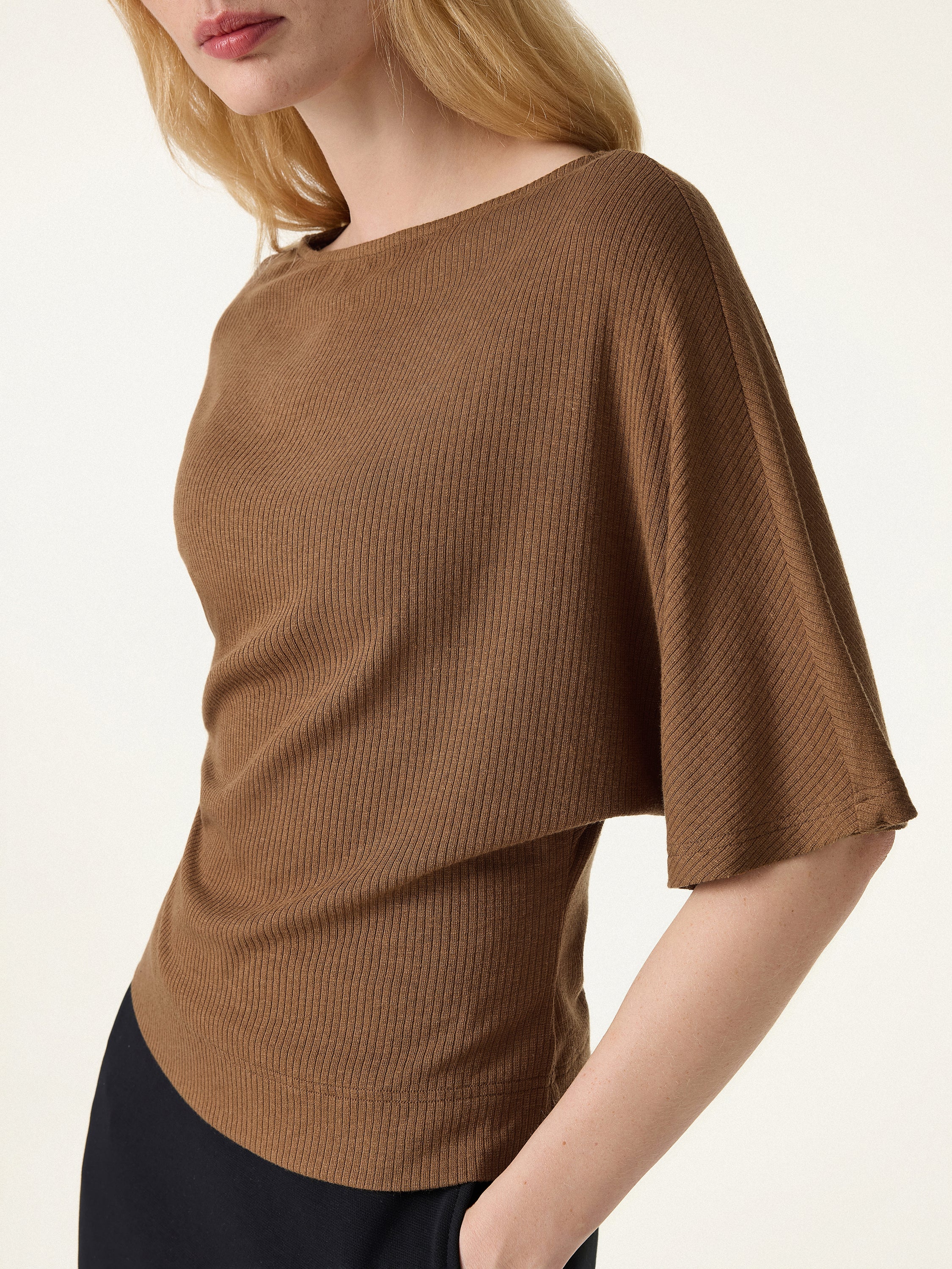 OGL Soft Ribbed Boatneck Relaxed Top – OGLmove