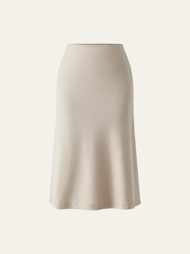 A-line Midi Skirt with Pockets Morning Mist XS