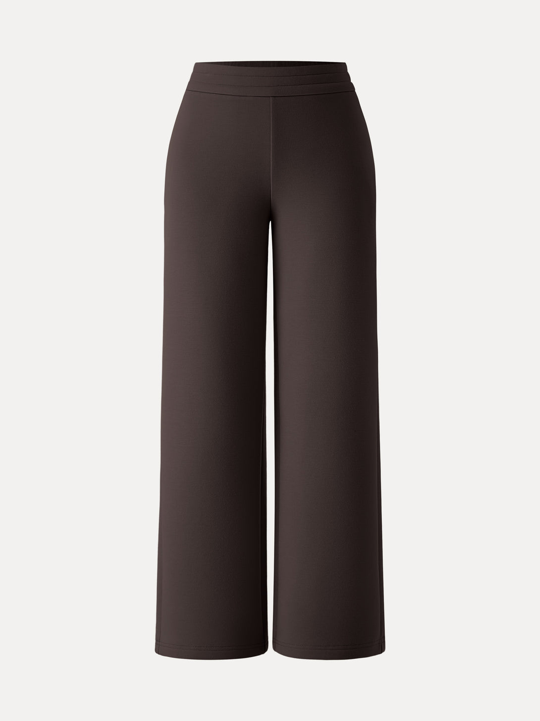 Cozy Warm High Rise Straight Leg Pull-on Pants with Pockets