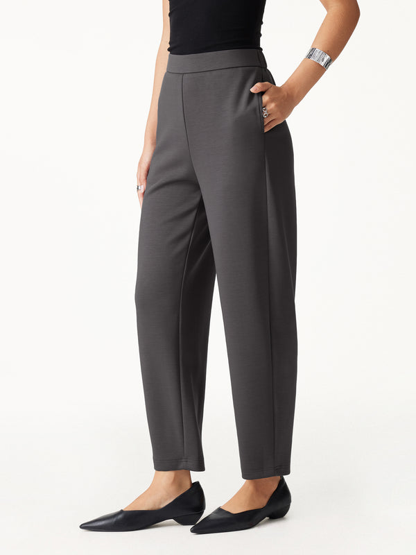 OGLmove Petite TravelEase High-Rise Ankled Barrel Pants with Pockets