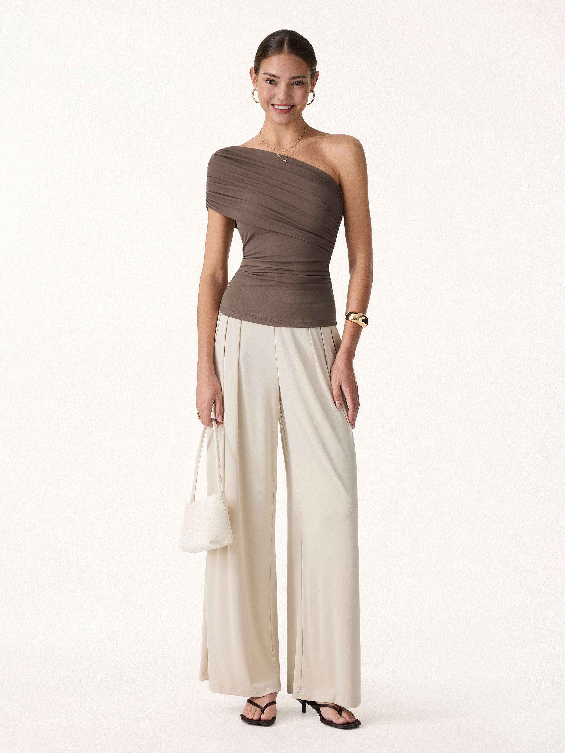 OGL One Shoulder Gathered Bra Top – OGLmove