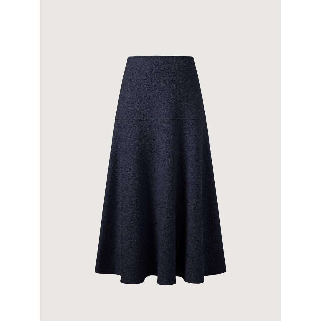 FuzzLuxe Flared Maxi Skirt Regular Black Navy