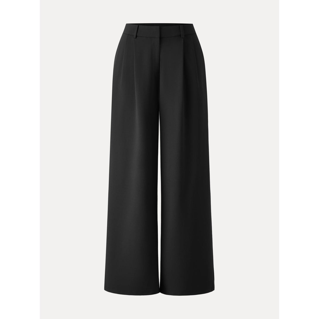 Breezy Wide Leg Pant with Pockets Regular Black