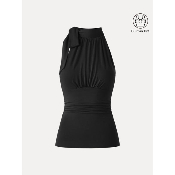 OGLmove High Tie Neck New Airy Bra Tank Black XS
