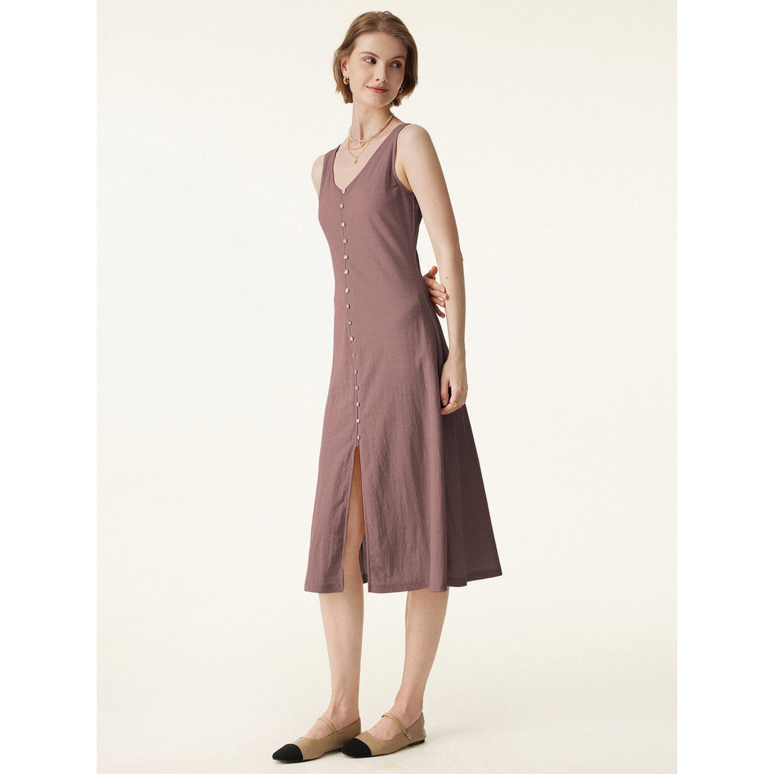 Lucky Offer——Size:2XL Midi Dress Redwood