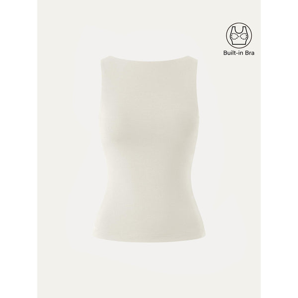 OGLmove Stretch Cotton Boatneck Bra Tank