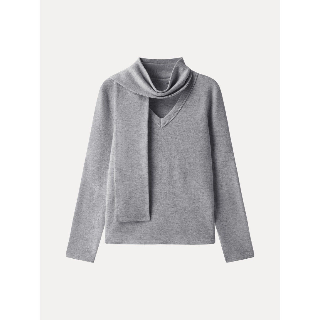 Lucky Offer——Size:2XL Long Sleeves Top Grey