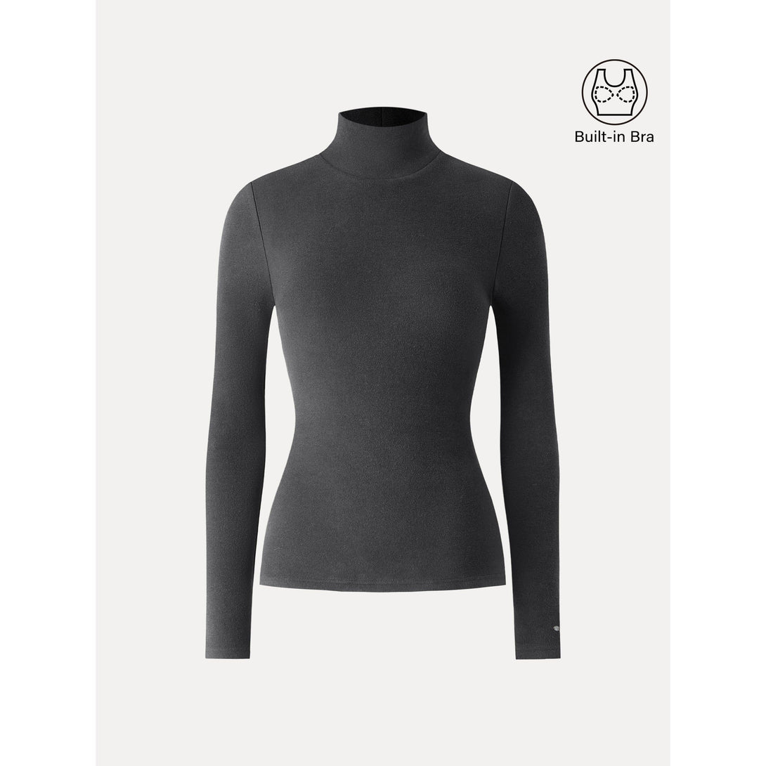 LiteWarm Turtleneck Long Sleeve Brami Blue Charcoal XS