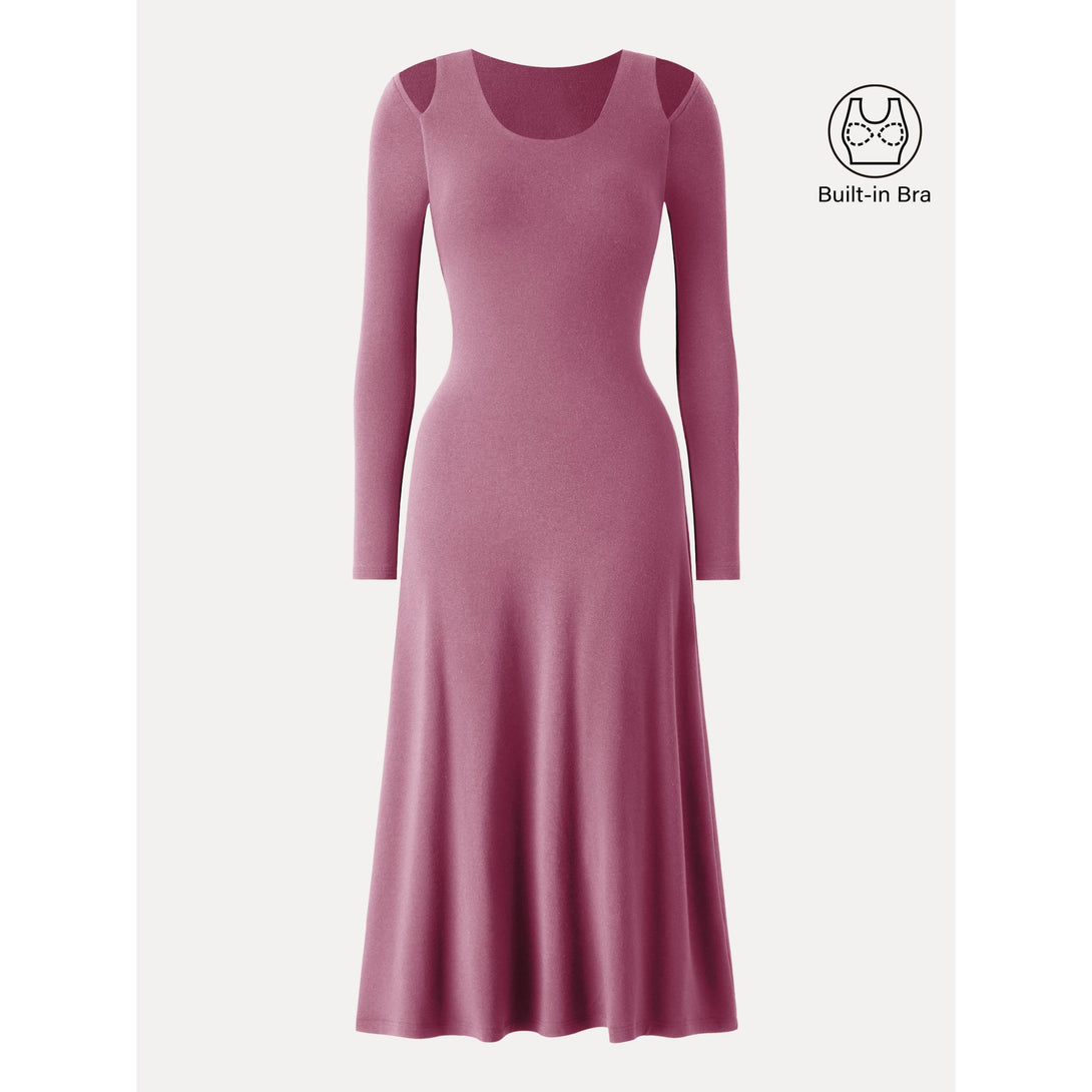 Lucky Offer——Size:S Midi Dress Rose