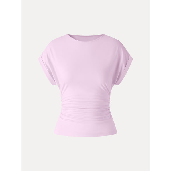 OGLmove Round Neck Ruched Tee Ballet XS