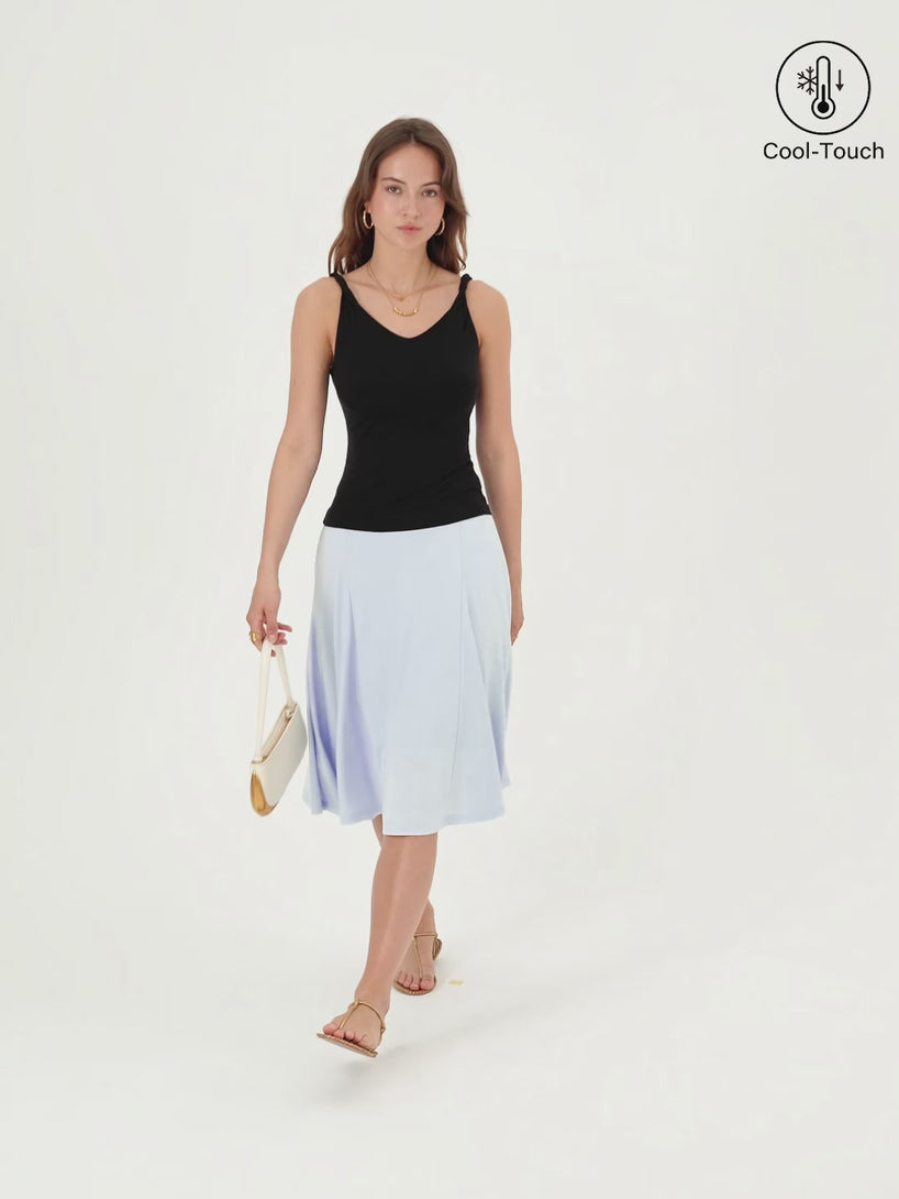 OGLmove CoolTouch Midi Circle Flare Skirt with Pockets