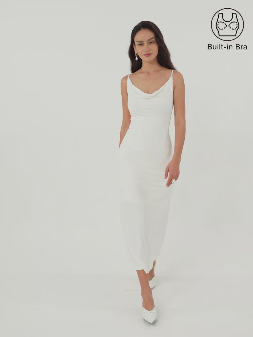 Cowl Neck Midi Brami Dress