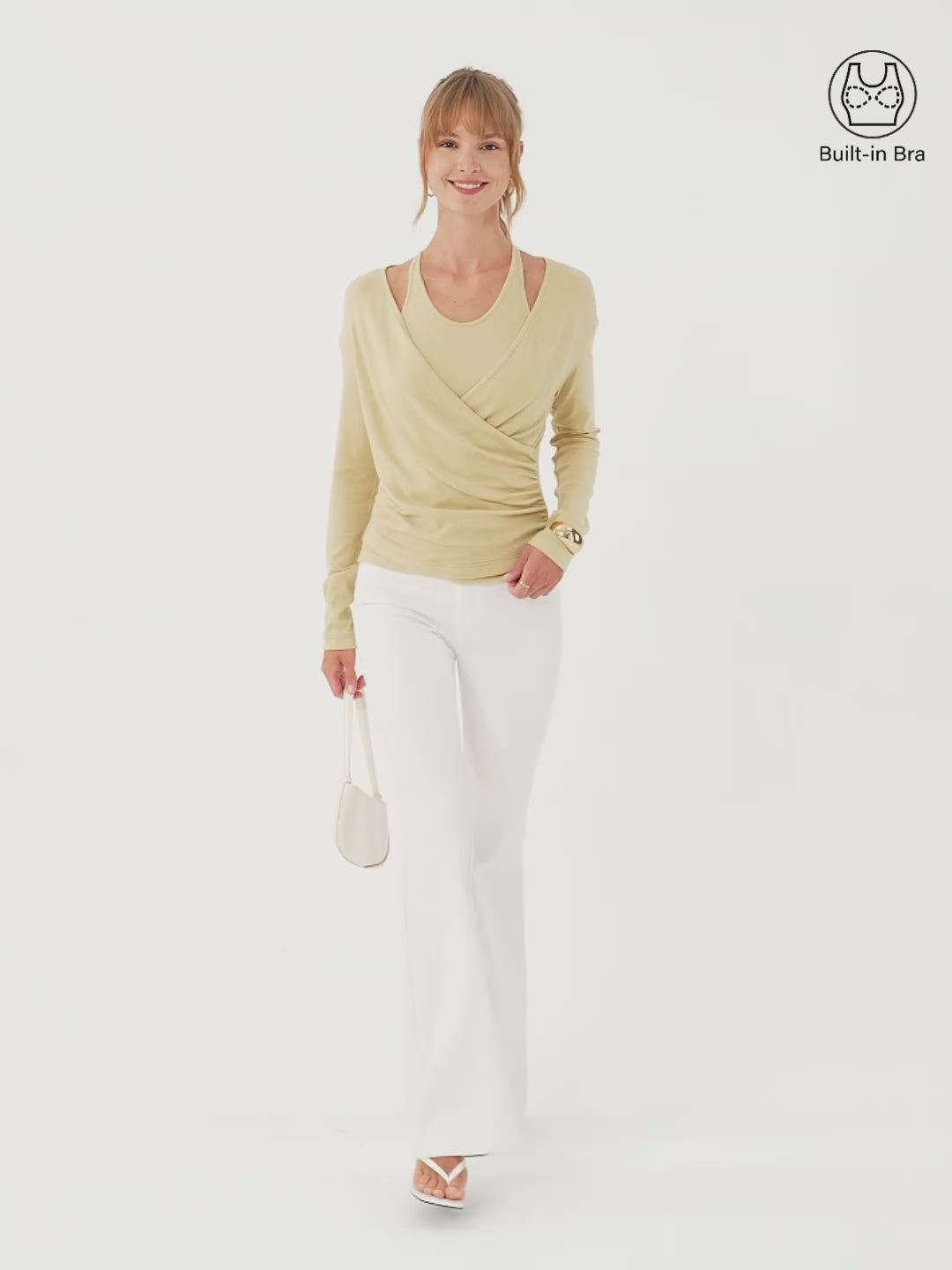 OGL Summer Two-Piece Set Cami with Surplice Ruched Top – OGLmove