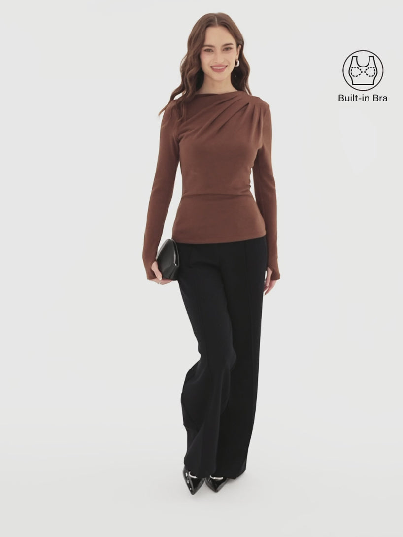 OGLmove ProWarm Shoulder-Tuck Built-In Bra Top 2.0