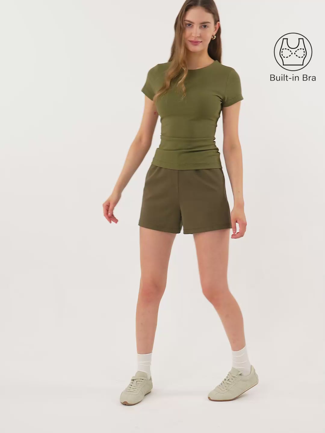 Crewneck Slimming Short Sleeve New Airy Brami