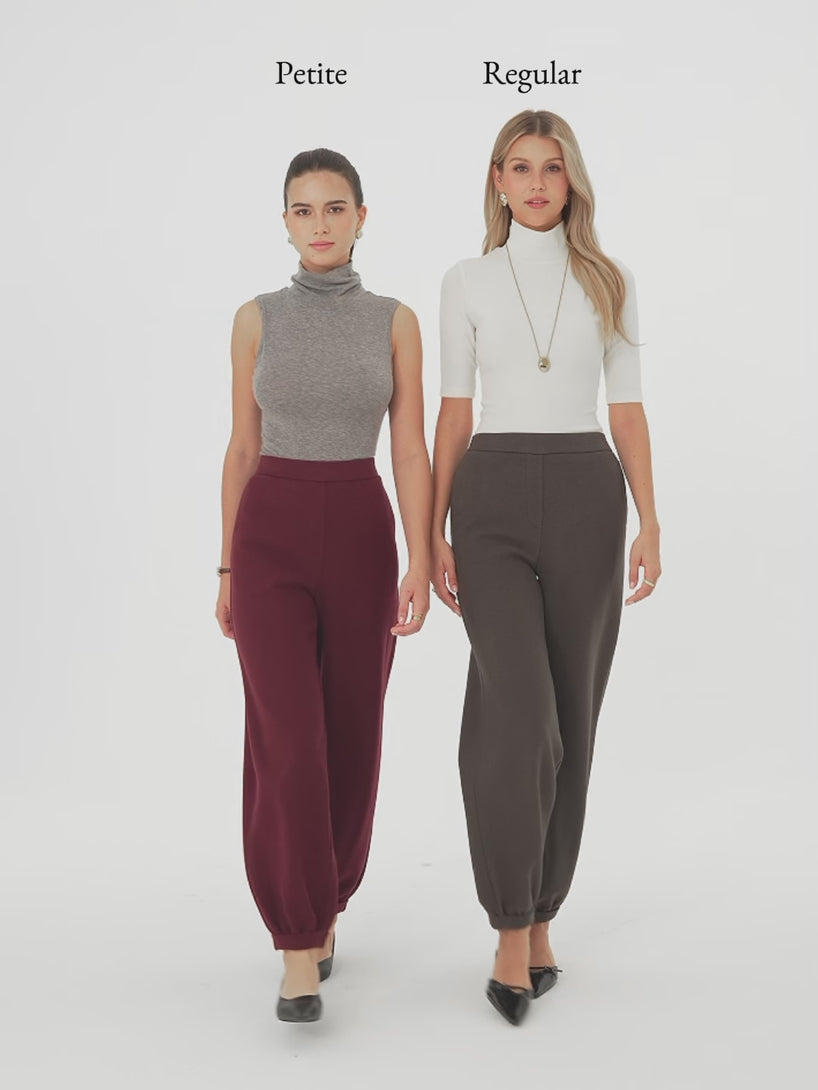 OGLmove FuzzLuxe Mid-Rise Balloon Pants with Pockets