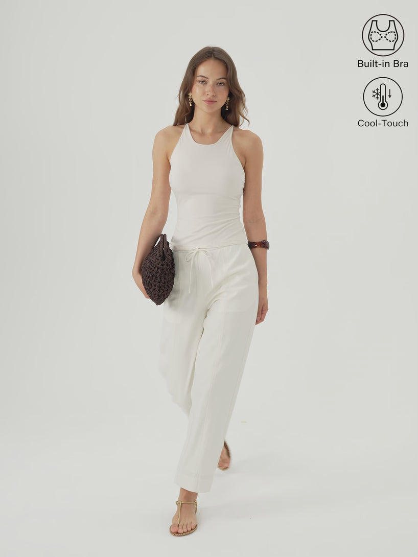 OGLmove CoolTouch Ribbed Racer Back Bra Tank