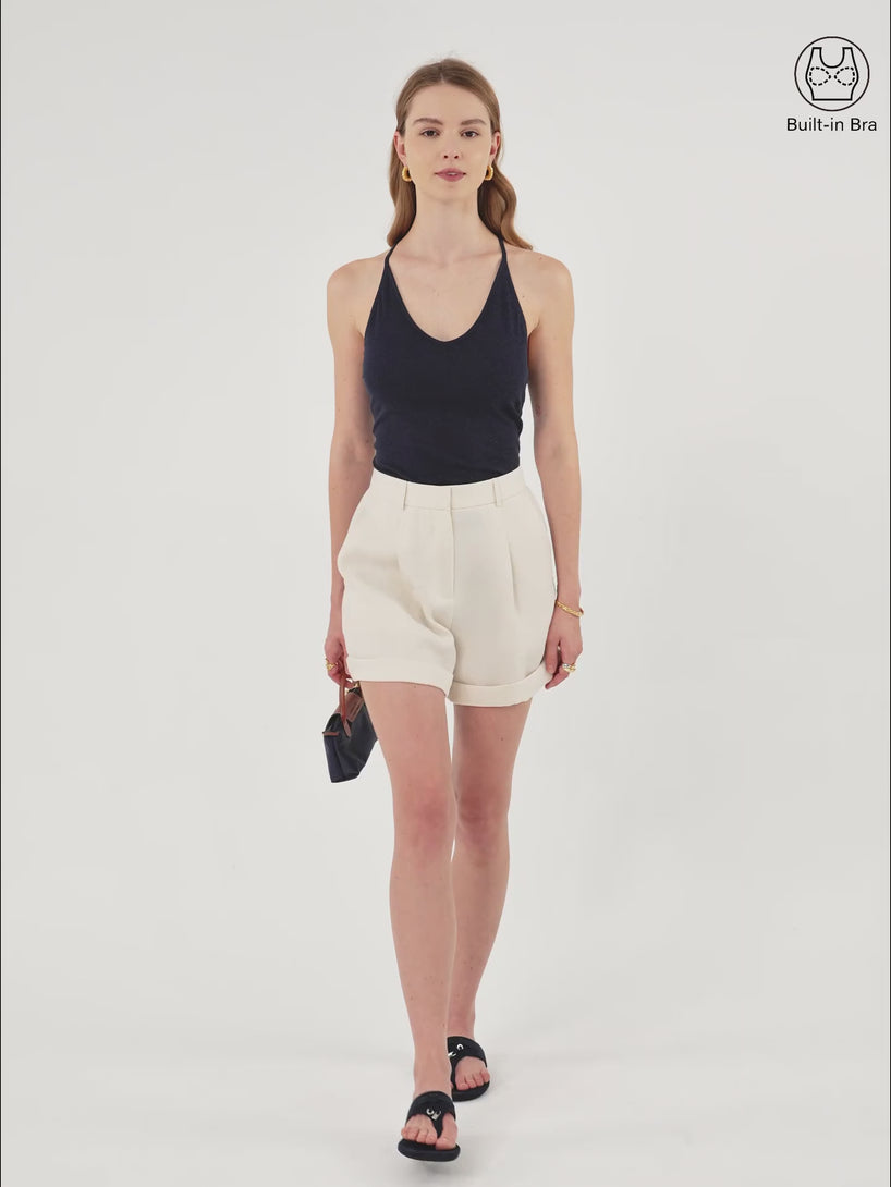 V-neck T-back Airy Brami Tank