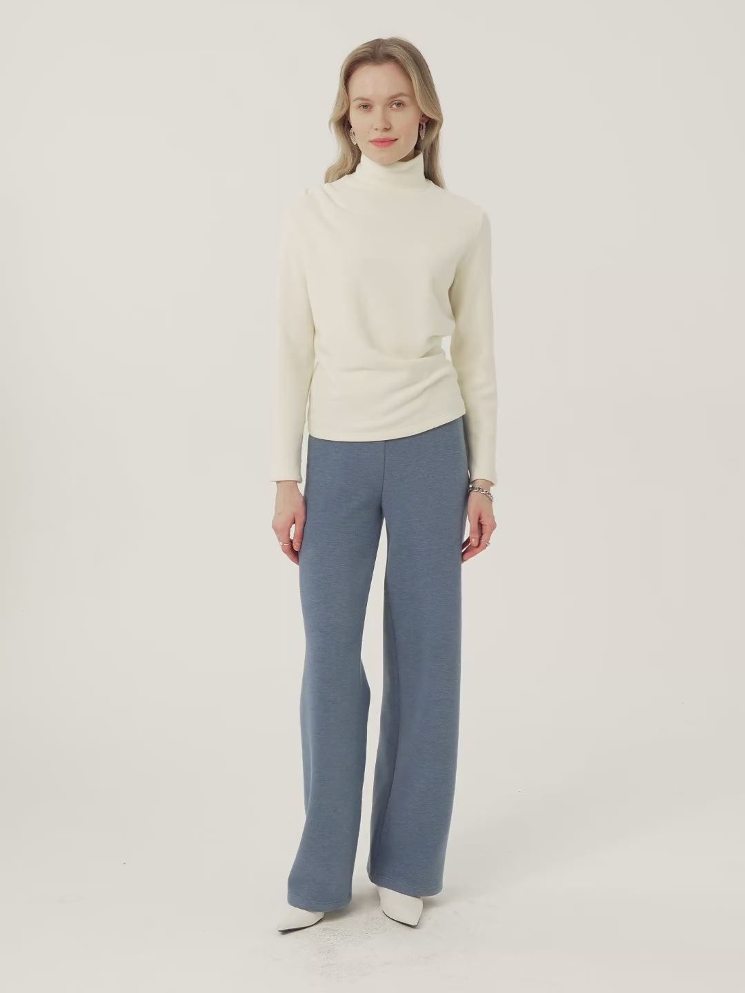 MaxWarm Mockneck Tucked Waist Long Sleeve Top
