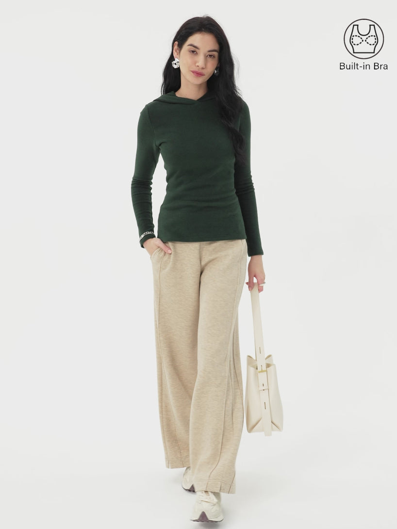 MaxWarm Slim Fitted Pullover Hoodie Brami