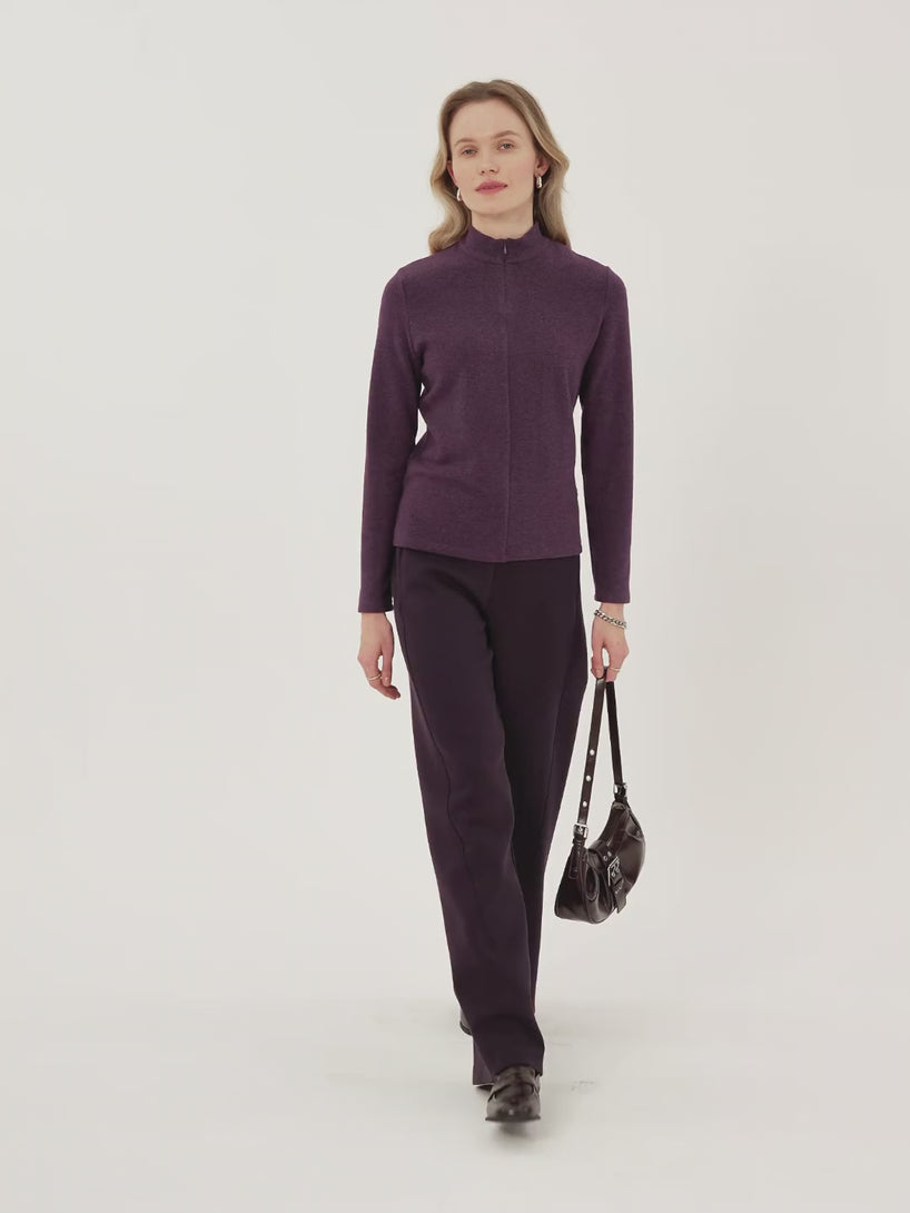 MaxWarm Mockenck Half-zipped Long Sleeve Top