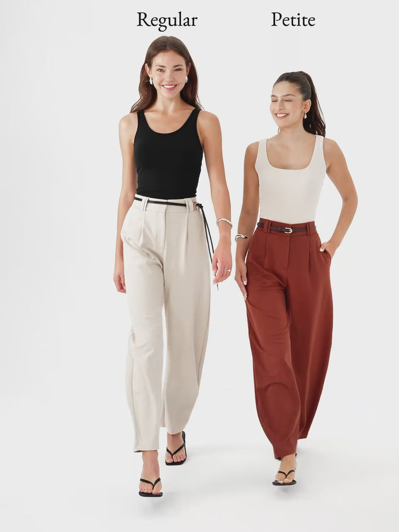 OGLmove CoolTouch Stretch Ponte High Rise Cropped Barrel Pants