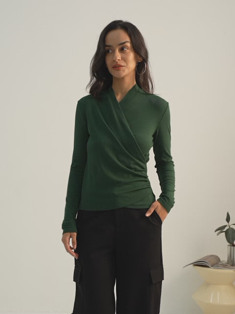 Thermal Surplice Long Sleeve Top