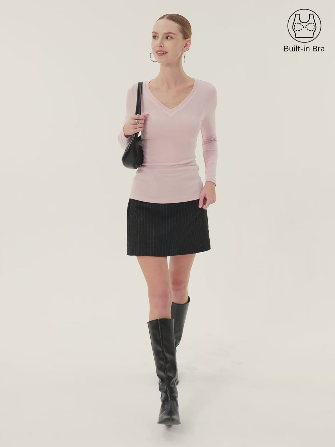 V-Neck Long Sleeve Brami