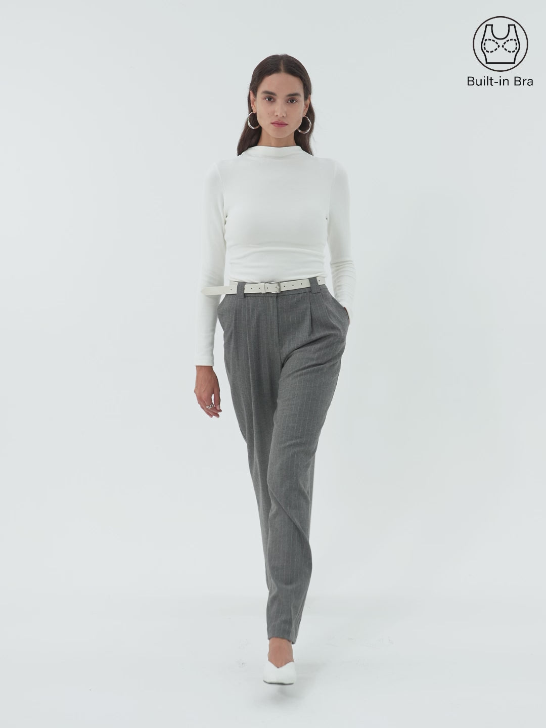 MaxWarm Brushed Mockneck Long Sleeve Brami