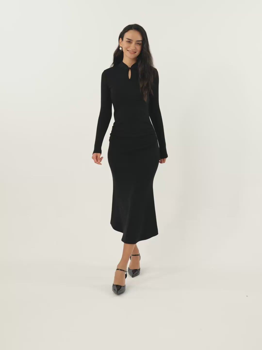 Mandarin Collar Mermaid Brami Dress