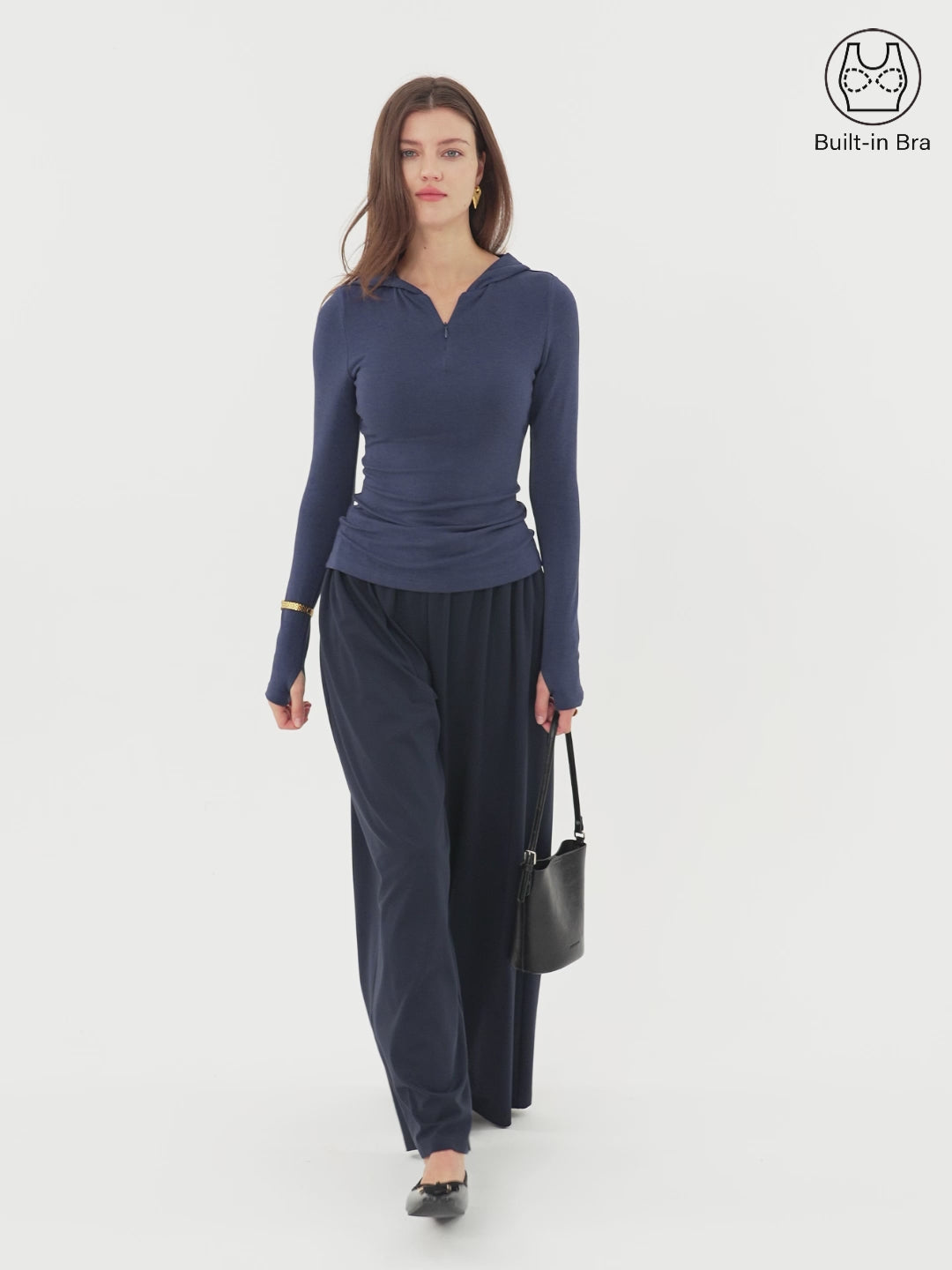 Quarter Zip Pullover Hoodie