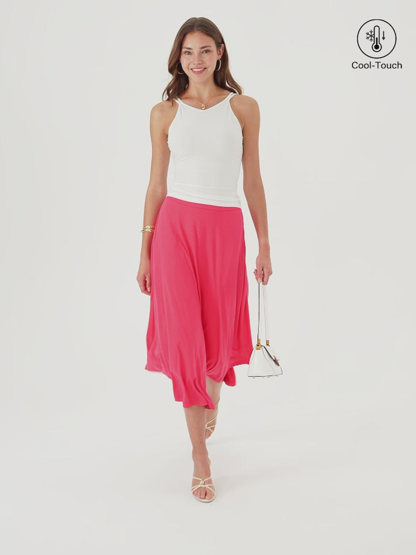 OGLmove CoolTouch Midi Circle Flare Skirt with Pockets