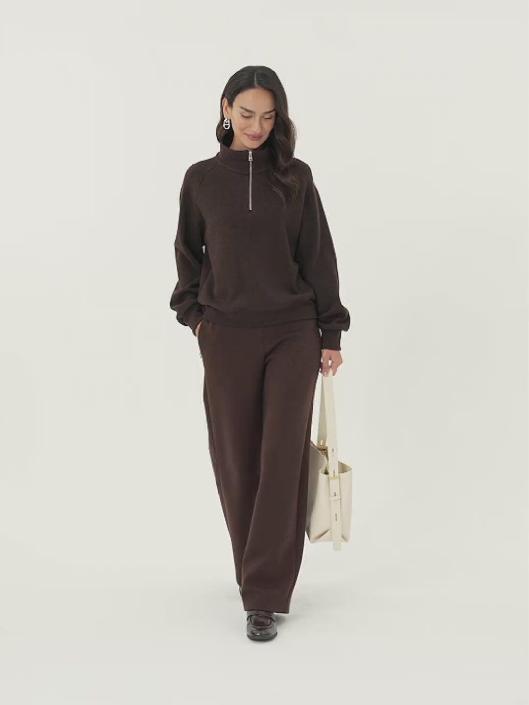 Cozy 1/4 Zip Mockneck Pullover