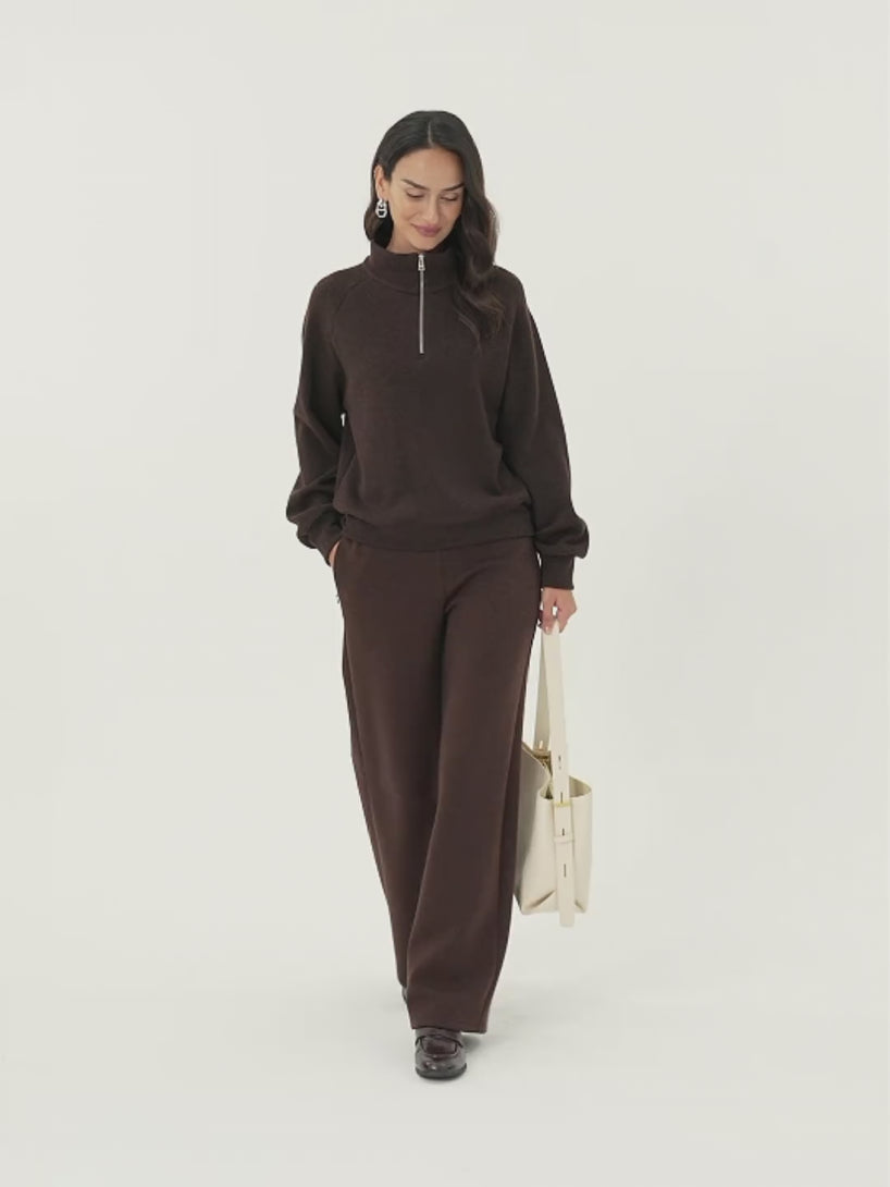 Cozy 1/4 Zip Mockneck Pullover