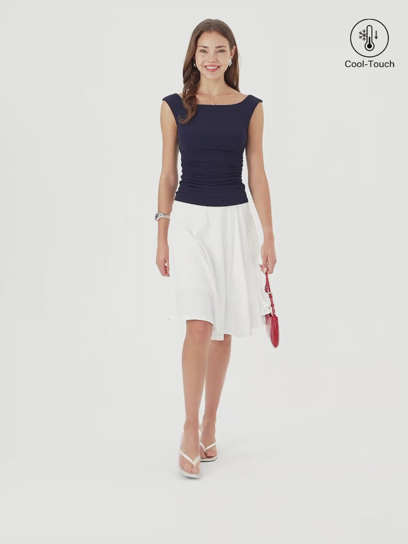 OGLmove CoolTouch Ponte Midi Circle Skirt