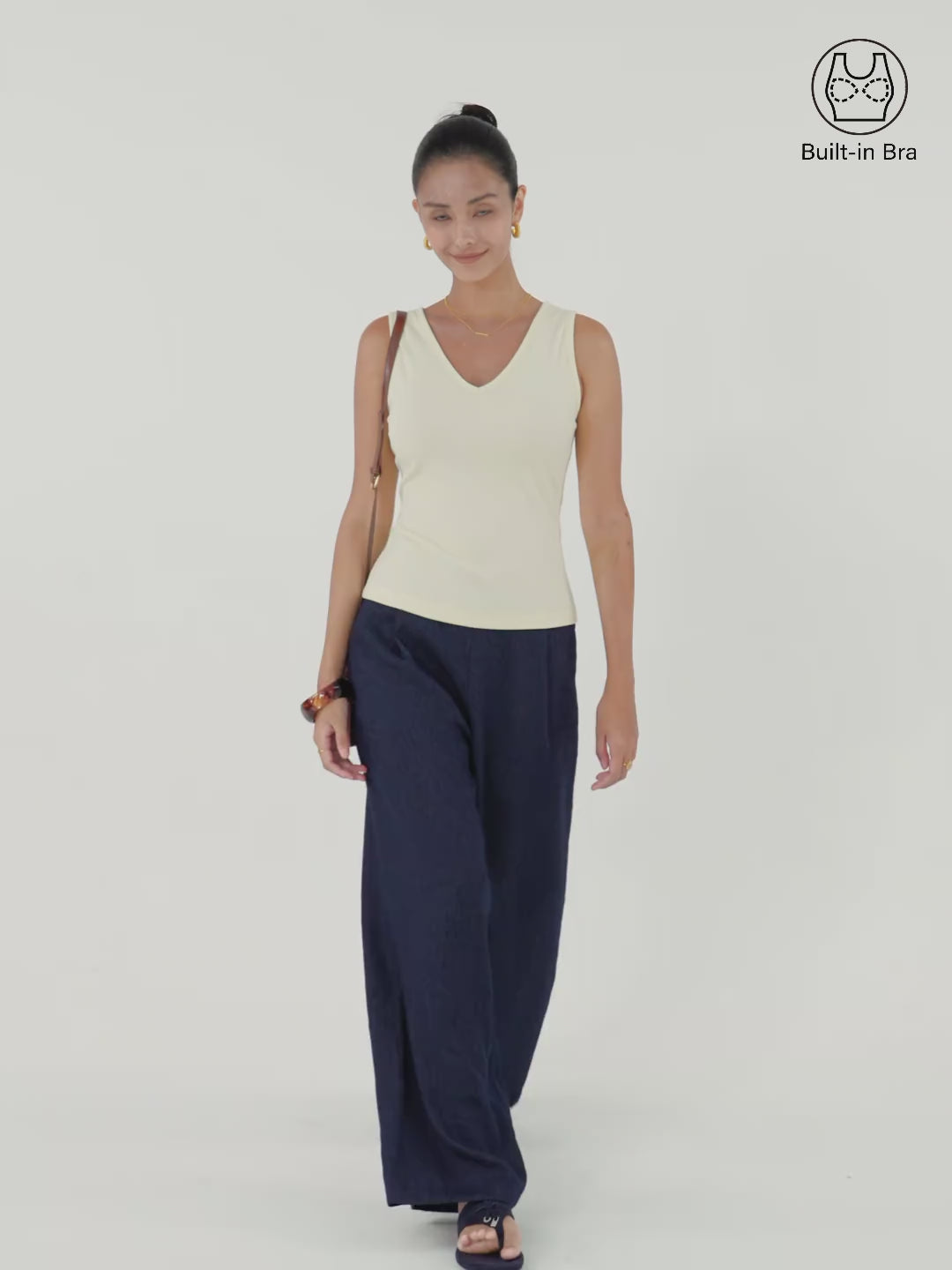 V-neck Sleeveless Brami Tank