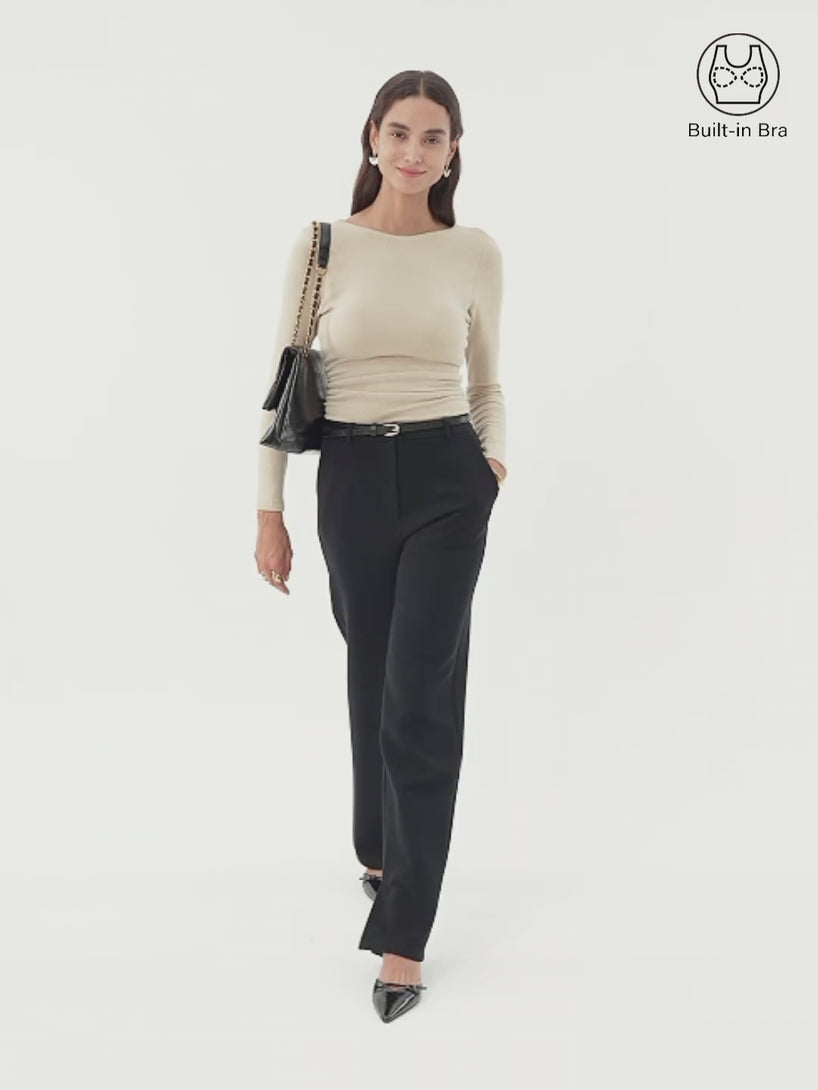 ProWarm Low-Back Side Ruched Brami