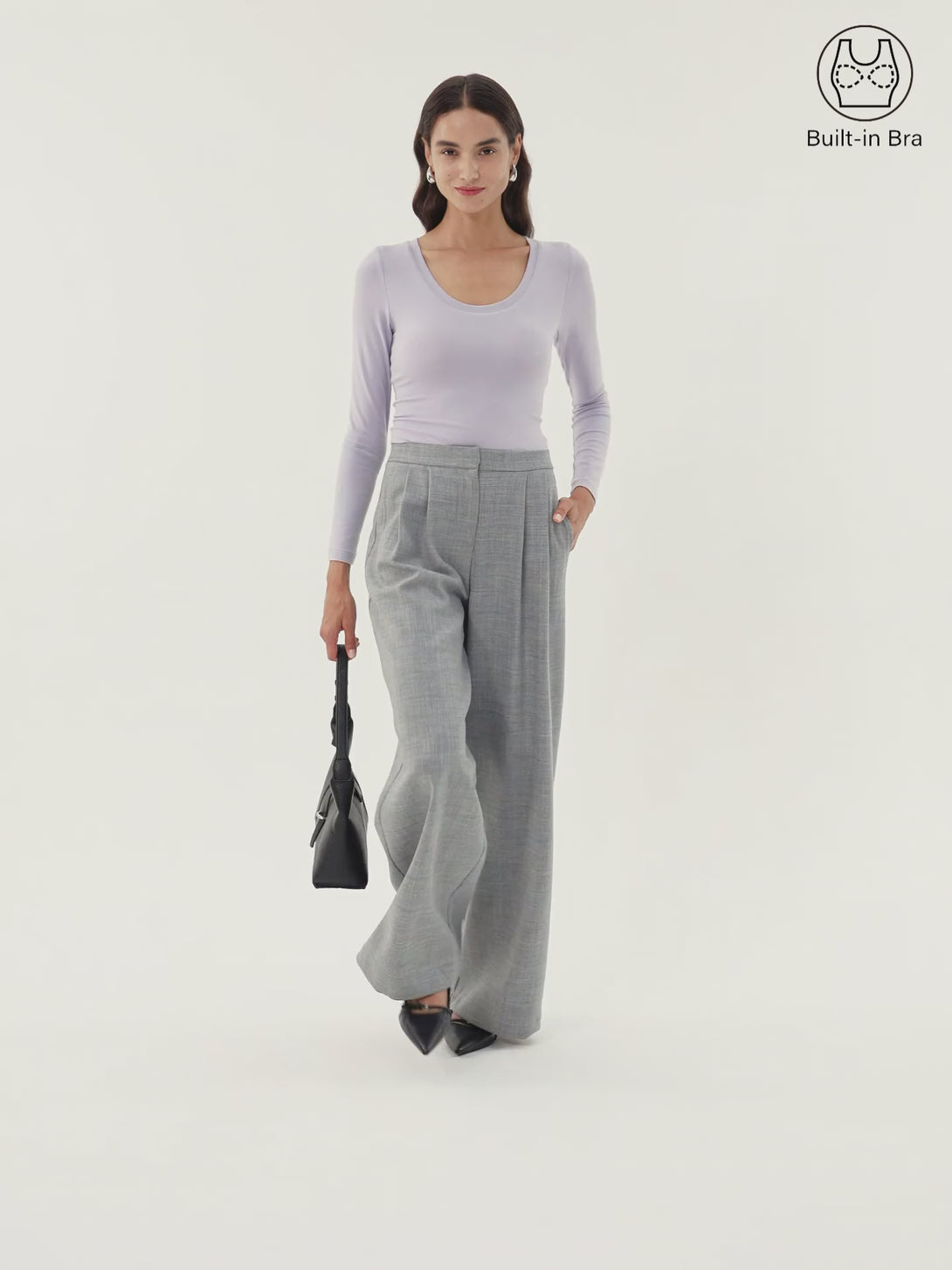 Round Neck Long Sleeve Brami