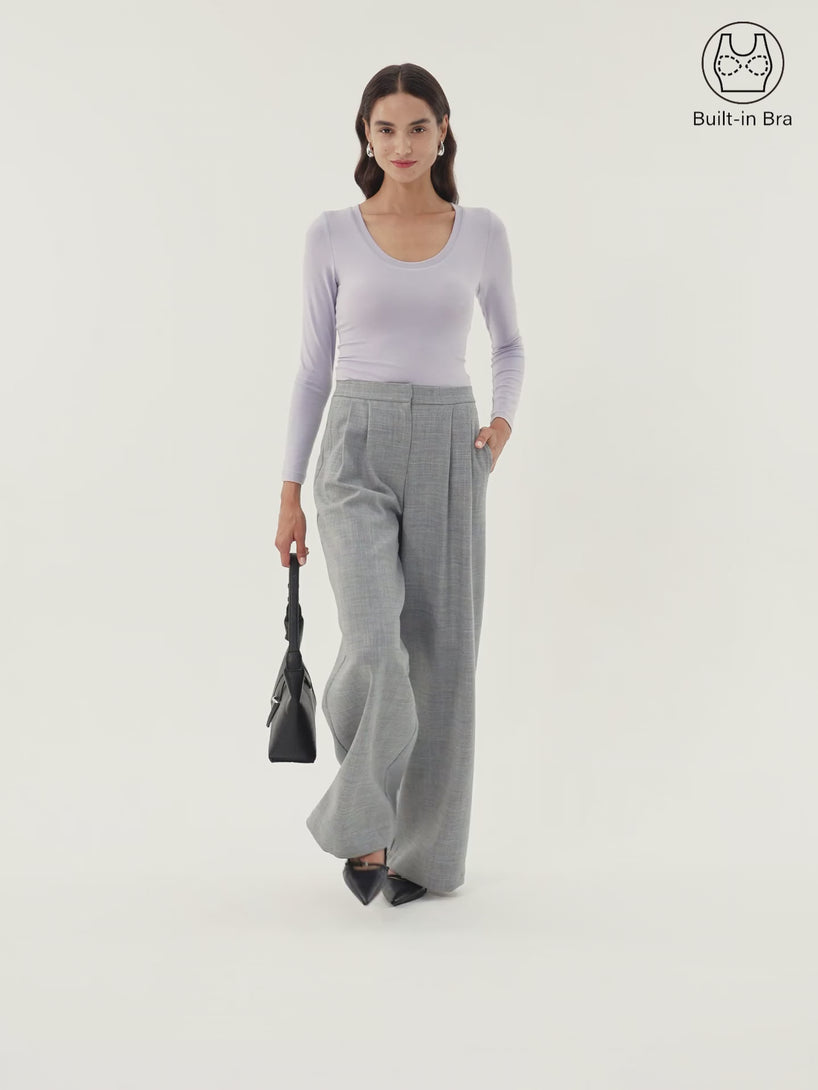 Round Neck Long Sleeve Brami