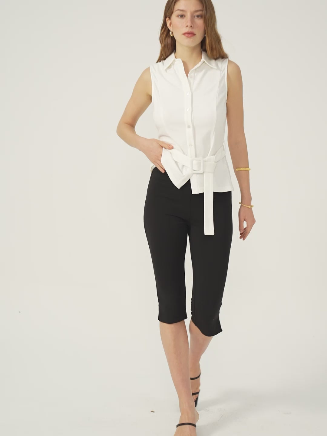 Easy Pull-On Capri - Black