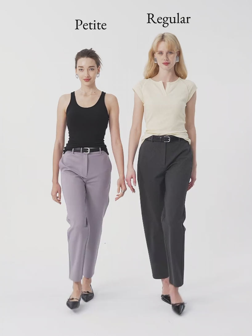 OGLmove 4-Way Stretch High Rise Tapered Leg Pant with Pockets