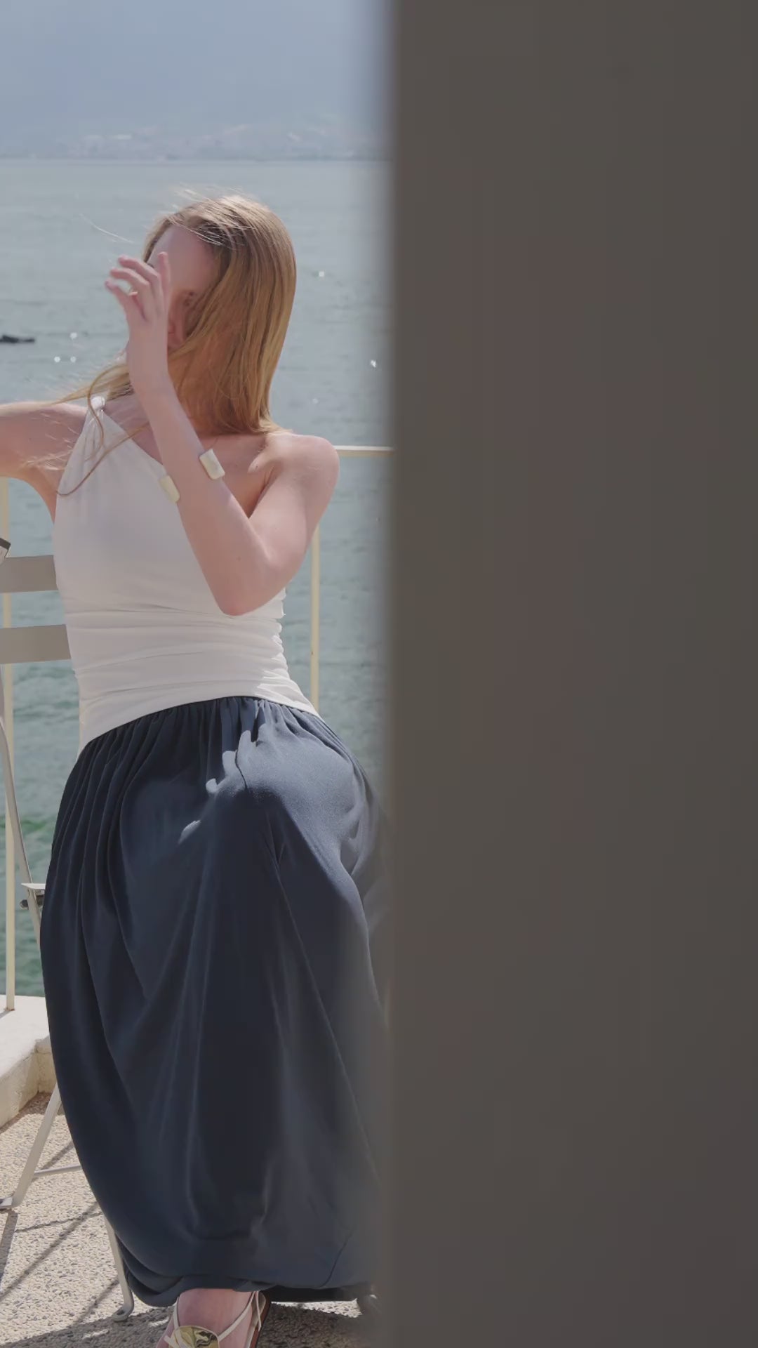 One Shoulder Twisted Brami Tank