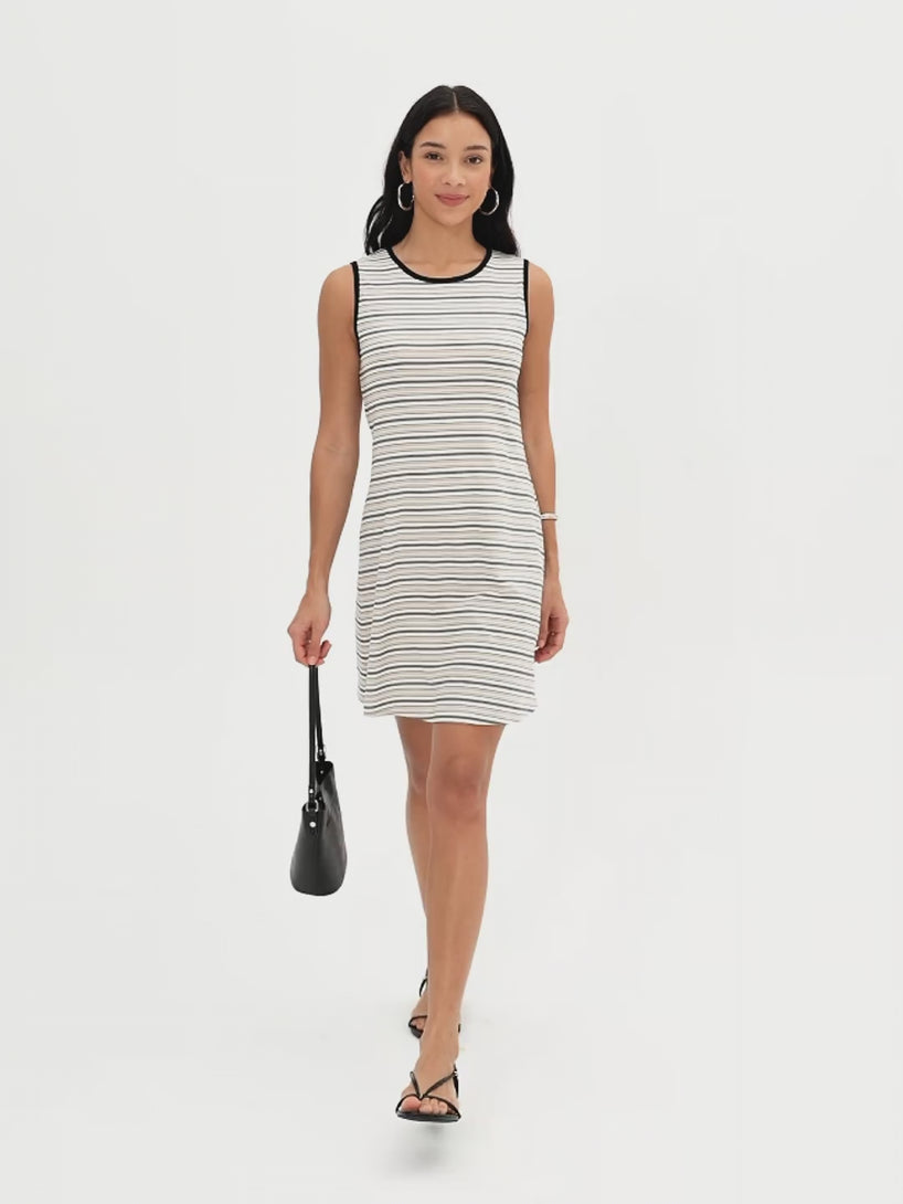 OGLmove Striped Easy Mini Bra Dress